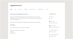 Desktop Screenshot of demo.wpjobboard.net